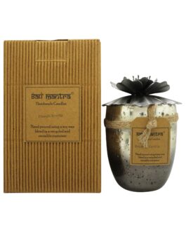 Bali Mantra Hibiscus Glass Silver Candle 500g – French Vanilla