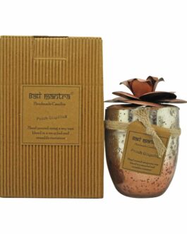 Bali Mantra Camellia Glass Copper Candle 500g – Peach Grapefruit