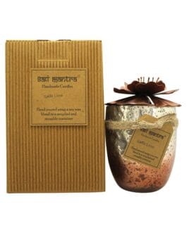 Bali Mantra Hibiscus Glass Copper Candle 500g – Kaffir Lime