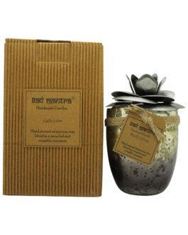 Bali Mantra Camellia Glass Silver Candle 500g – Kaffir Lime