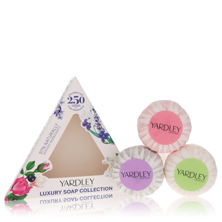 Yardley London Soaps by Yardley London English Rose + English Lavender + Lily Of The Valley Luxury Soaps 3 x 1.7 oz - Image 2